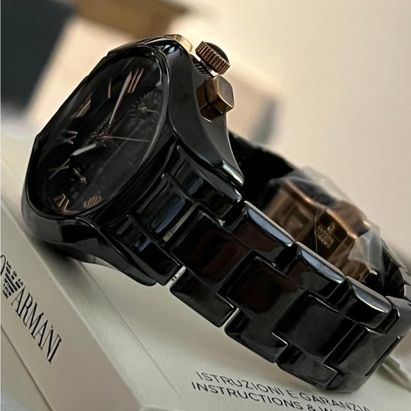 SOLD / Emporio Armani Women’s Ceramica Chronograph Watch
Case Size: 38mm - Picture 8 of 10